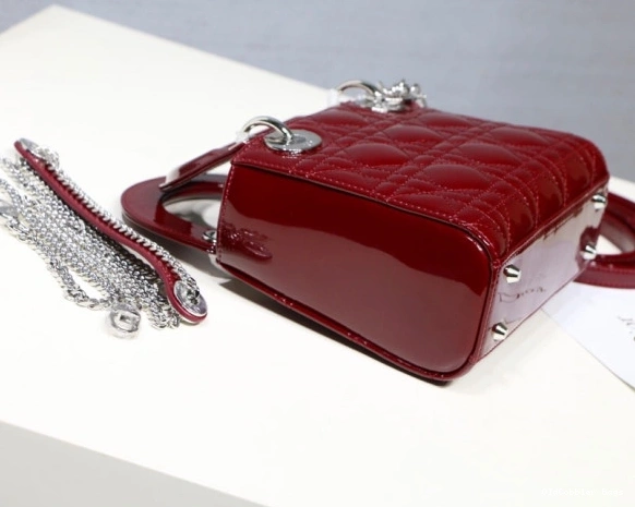 OldCobbler Bags Cow patent Mini Diro With leather Lady 0813